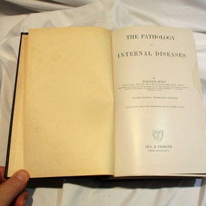 1946 Pathology of Internal Diseases Textbook: Vintage Medical Anatomy
