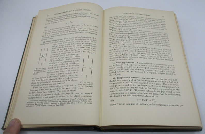 1942 Fundamentals of Machine Design, Mechanical Engineering, Industrial ...