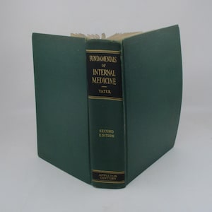 1944 Fundamentals of Internal Medicine: Vintage Medical Textbook