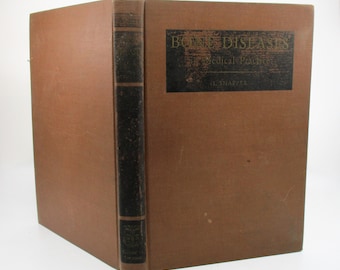 1957 Bone Diseases Book: Vintage Anatomy, Internal Medicine