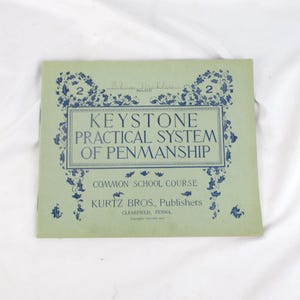 1903 Handwriting, Penmanship, Cursive Instruction Booklet, Antique Writing Manual