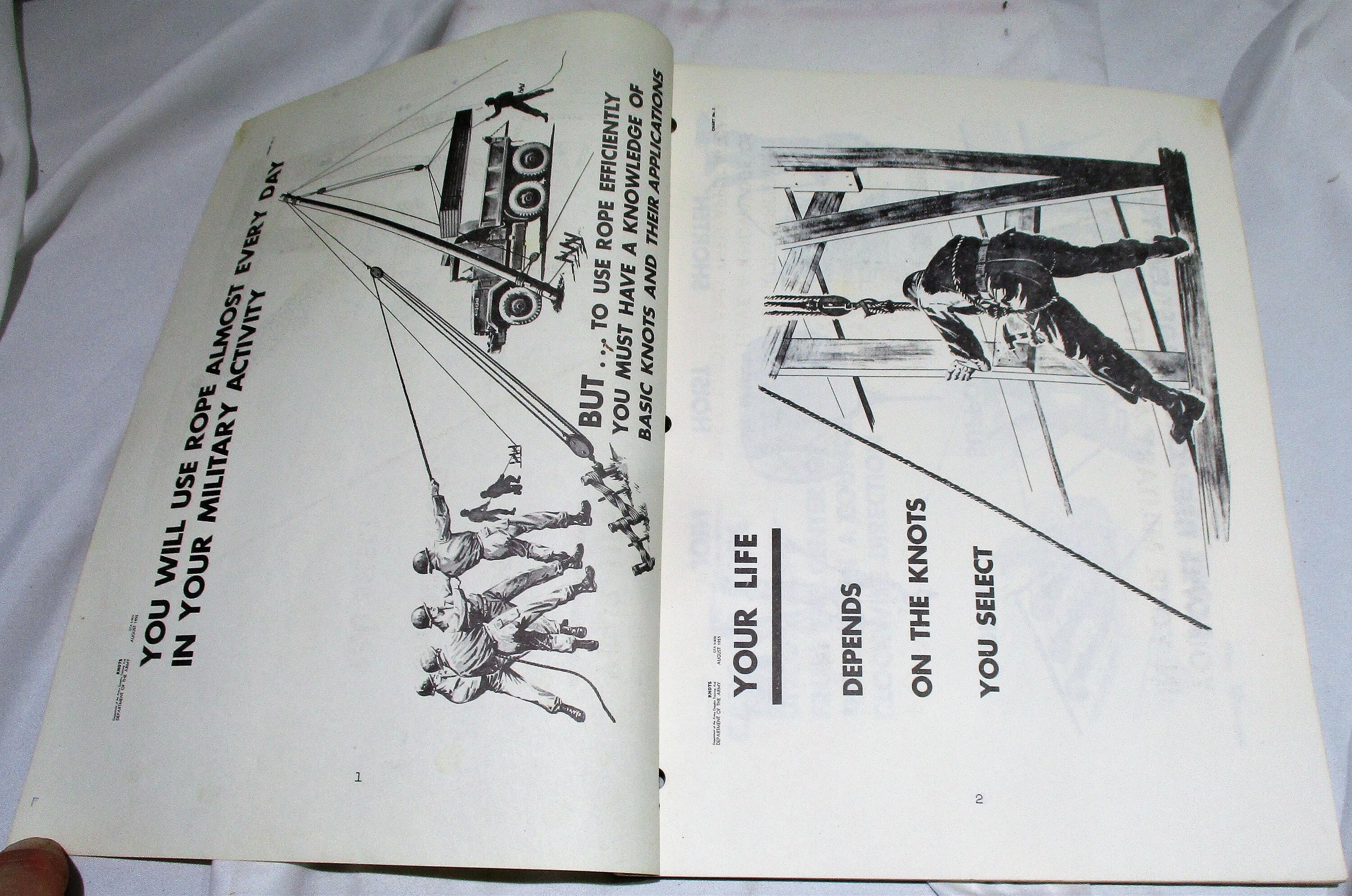 1955 US Army Rigging & Knots Booklet: Ordnance Training Manual - Etsy