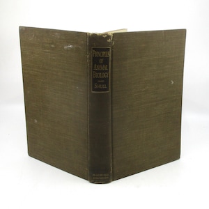 1920 Principles of Animal Biology: Antique Zoology & Genetics Book
