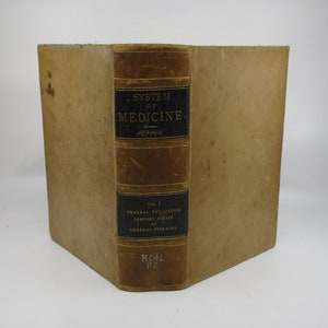 1885 System of Practical Medicine: Antique Medical Book, Pathology & General Diseases