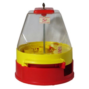 1950s Original 5-cent Ring Ding Toy/Gum Vending Bubblegum Machine by LM Becker