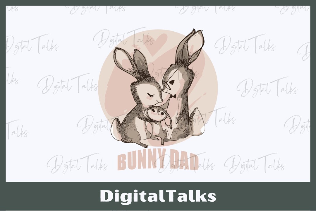 Peter Rabbit Dad Portrait Bunny Dad, Paper Art Print, Peter Rabbit, Digital Illustration, Instant ...