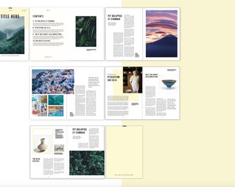 Indesign Magazine - Professional - clean - minimalist design - Template - Design