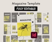 InDesign Template Magazine, Modern Layout (A4 & US Letter)