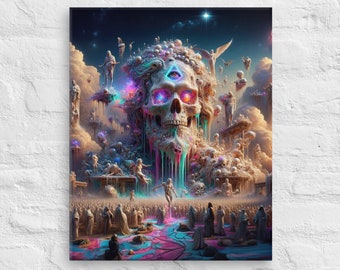 Canvas Art Print - 16" x 20" - Psychedelic Renaissance Communion