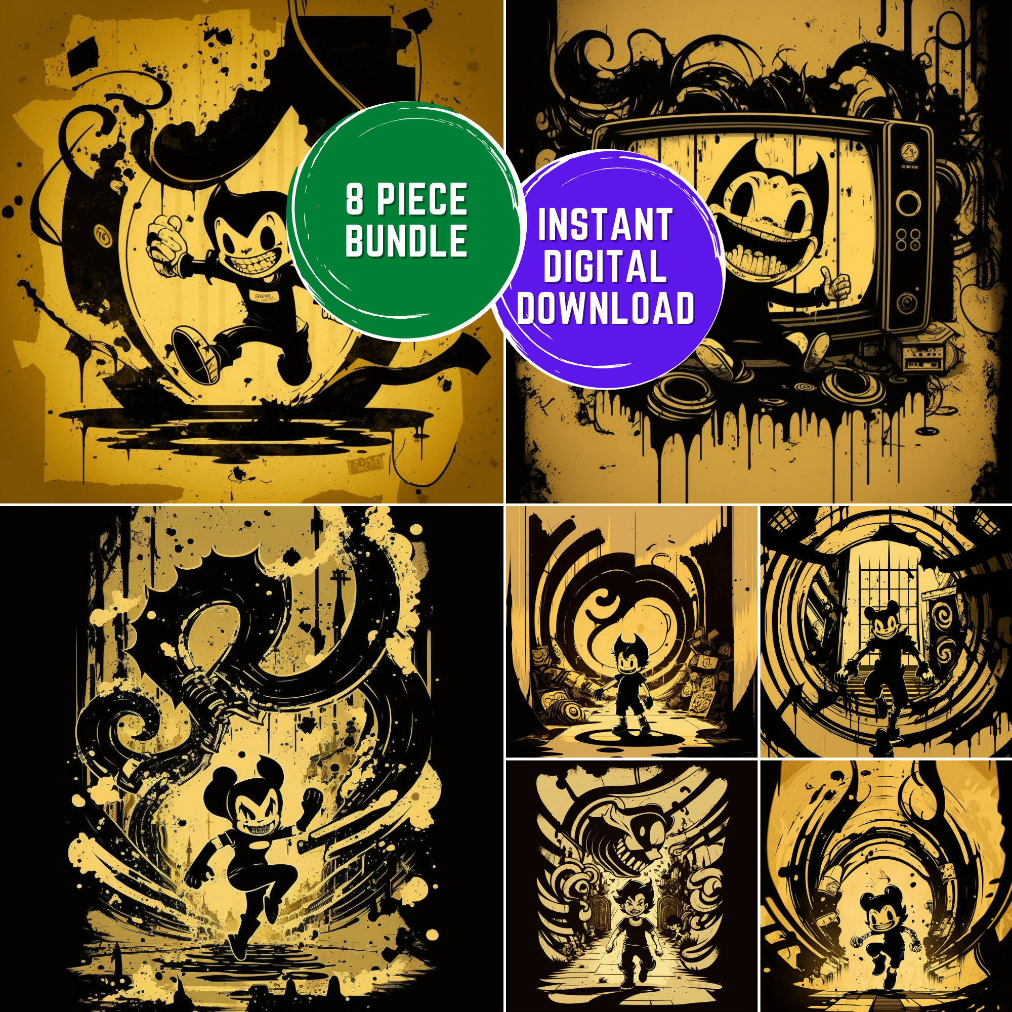 Bendy and the Ink Machine SVG Bundle (Download Now) 