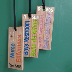 School Hall Passes Restroom Nurse Library Pases Escuela Pasillo Baño Enfermera Biblioteca