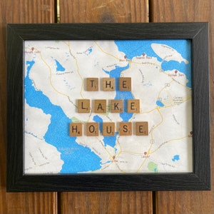 The Lake House - Scrabble tile, Lakes Region of New Hampshire