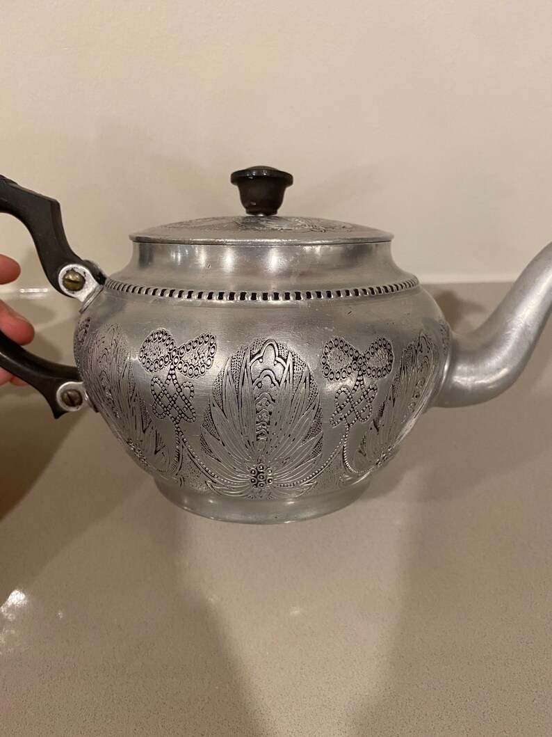 1940s Sona Ware Aluminum Teapot Etsy Canada