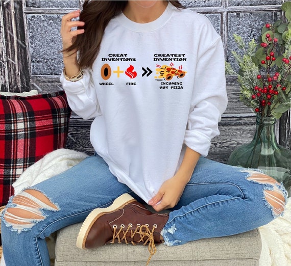 Pizza Sweatshirt Food Themed Hoodies Funny Pizza Sweater - Etsy