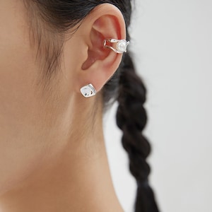 Peral Ear Cuff Non Pierced Earrings |  Ear cuff silver Earring | cartilege earring | Minimalist