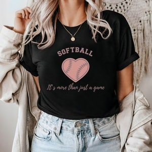 Softball Player T-shirt, Softball Game Shirt, Softball Mom Tee, Softball Gift for Her, Game Day Shirt, Sports Mom Top