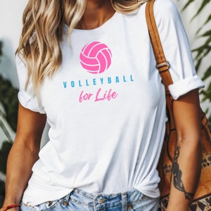Volleyball T-Shirt, Gift for Her, Volleyball Game Day Tshirt, Volleyball Girl Shirt, Volleyball Mom Shirt, Sports Player Tee, Team Mom Gift