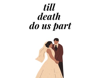 Wedding Till Death Do Us Part Design SVG PNG DXF & Eps Designs Cameo ...