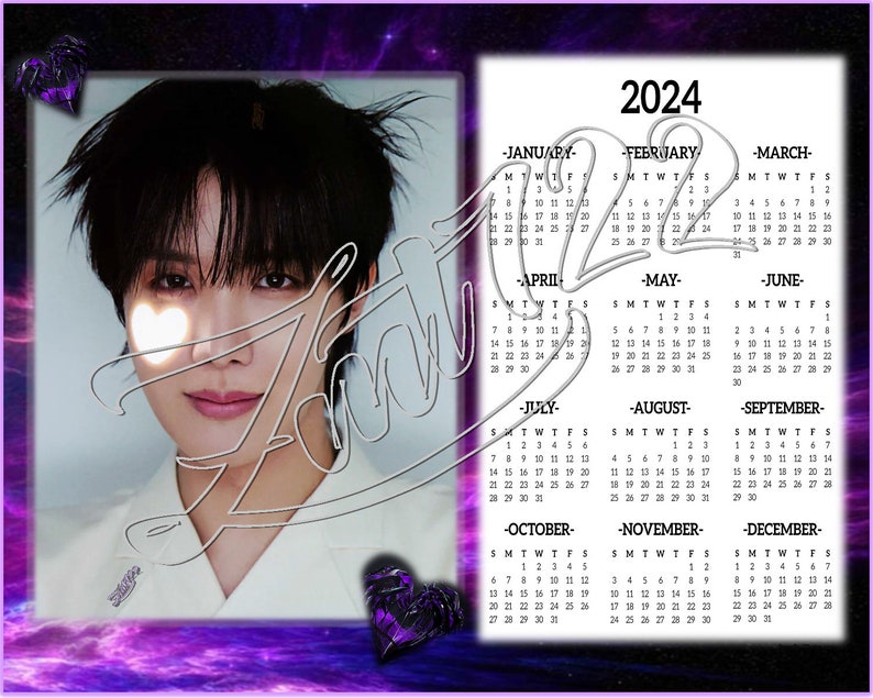 BTS 2024 Photo Calendar Etsy