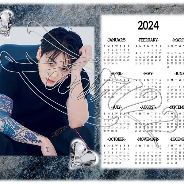 Jin Bts 2024 Calendar Etsy