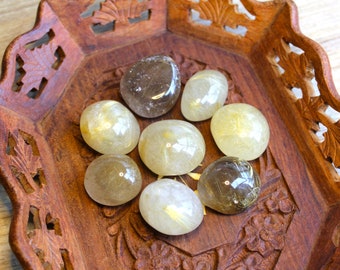 Golden Rutile Quartz Tumbles