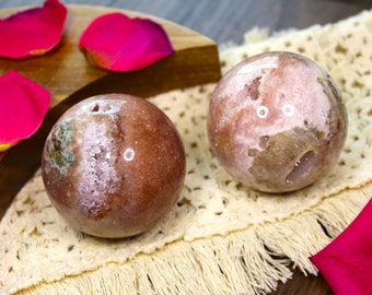Amazing High Quality Pink Amethyst Druzy Crystal Spheres | Size Medium | Amethyst Carving | Pink Amethyst Sparkly Quartz Freeform
