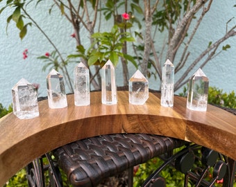 Small Clear Quartz Crystal Tower | Natural High Quality & Clarity Quartz Point