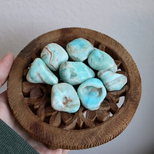 Blue Aragonite Crystal Tumble
