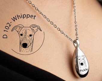 Personalized Cremation Jewelry, Pet Ashes Necklace for Women, Pet Urn Necklace, Dog Memorial Gift for Her, Gold Dog Mom Urn Necklaces