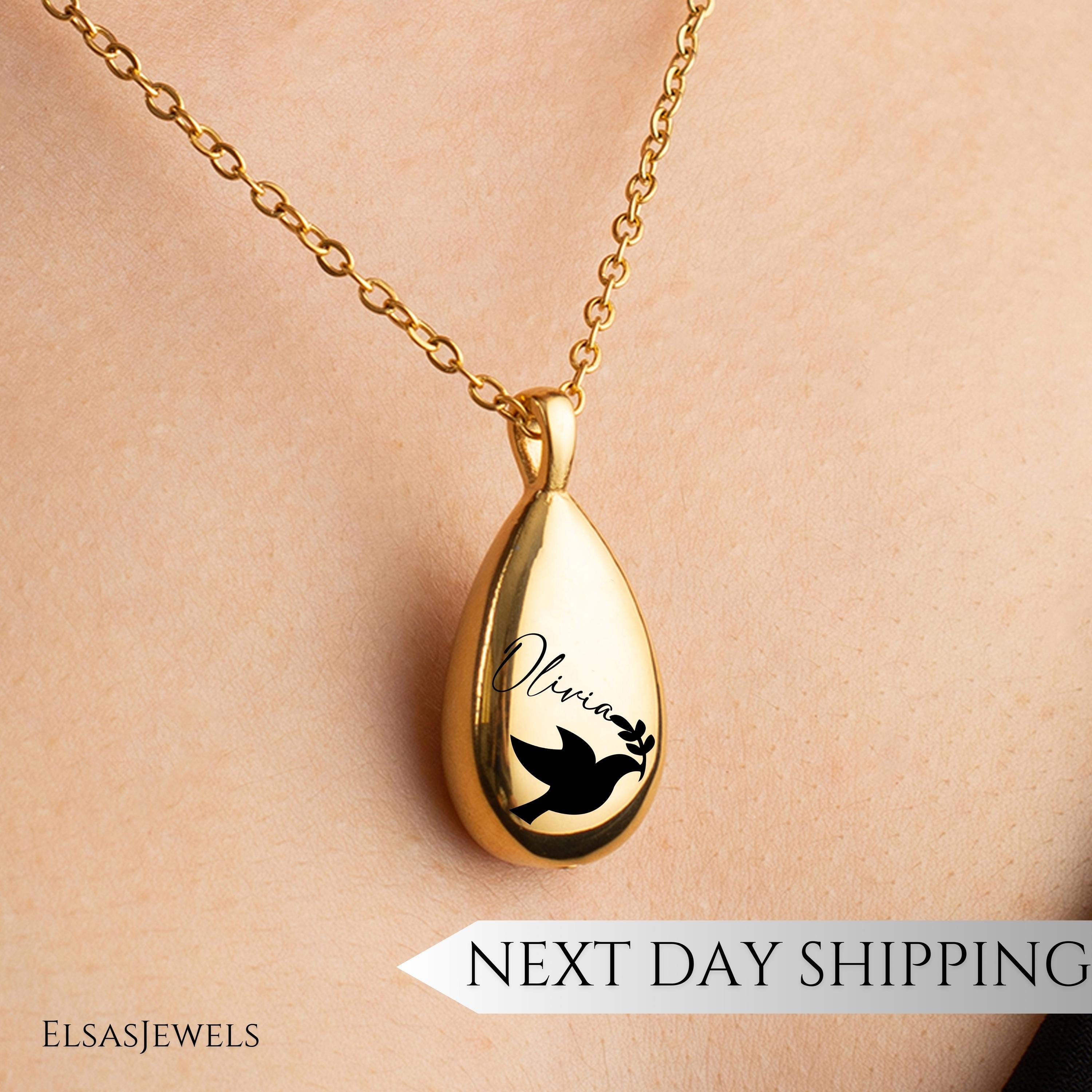 Dove Urn Necklace - Etsy
