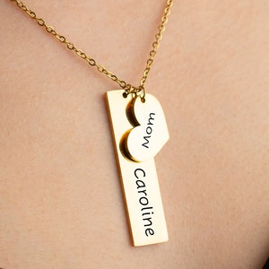 Personalized Necklace for Grandma, Gifts for Women, Mama Necklace for Mom, Mother Daughters Names Handmade Jewelry, Jewelry Gift for Her