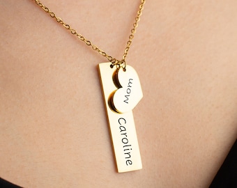 Personalized Necklace for Grandma, Gifts for Women, Mama Necklace for Mom, Mother Daughters Names Handmade Jewelry, Jewelry Gift for Her