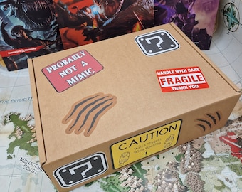 Dnd Mystery Mimic Box - Dungeons and Dragons - Gift for Players and DM's - TTRPG