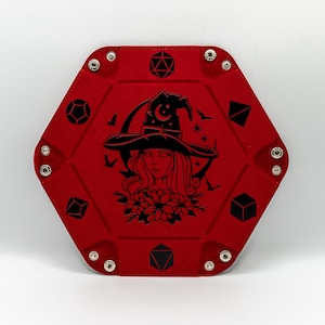 Witch Dice Tray - Dnd, Dungeons and Dragons, Pathfinder, Dice Games, Dice Horder