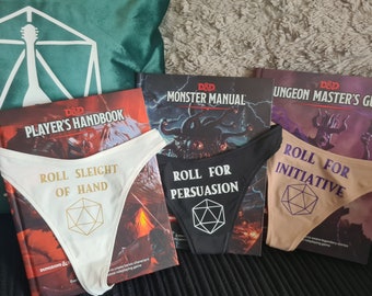 D&d Underwear - Roll for Persuasion/Initiative/Sleight of Hand - Funny gift - TTRPG Dungeons and Dragons