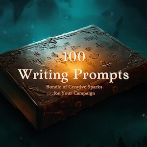 100 fantasy-skrivuppmaningar PDF | D&D-karaktärsgenerator, världsbyggande kit (digital nedladdning)