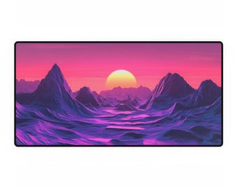 Glitch Art V3 Desk Mat | Large Mousepad | Desk Pad