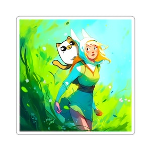 Fionna and Cake Sticker - Adventure Time!