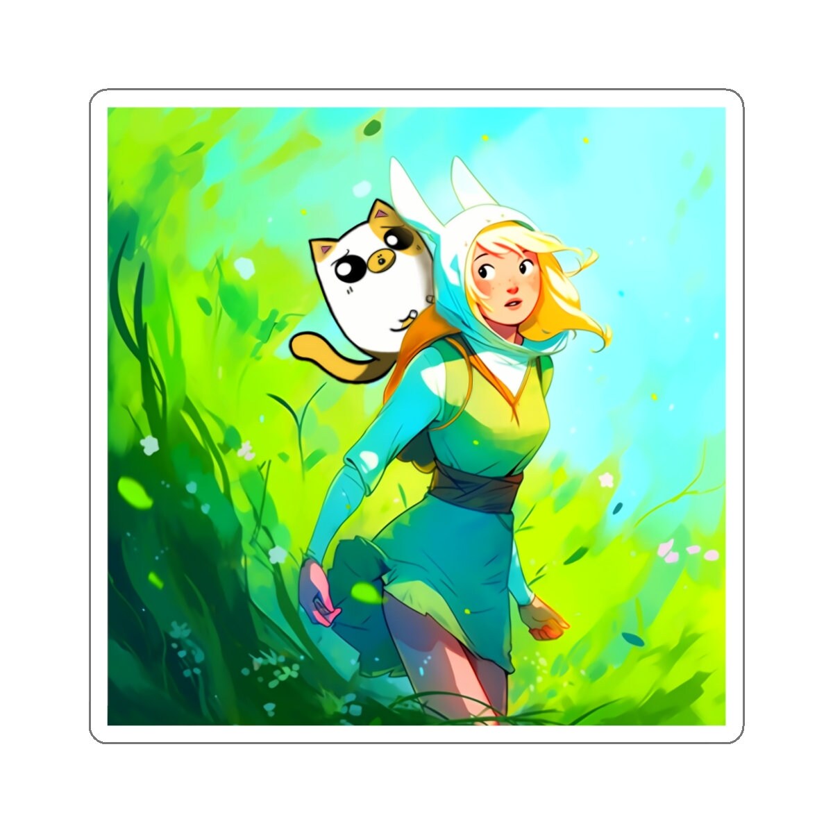 Fionna and Cake Sticker - Adventure Time! - Etsy, image size:1200x1200