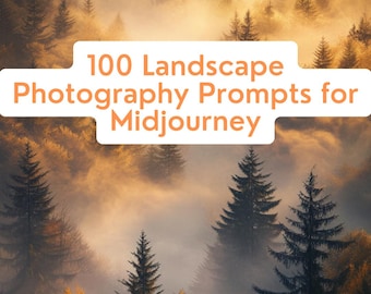 100 Landscape Photography Midjourney Prompts (PDF Download)
