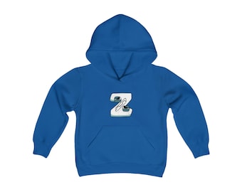 Sudadera con capucha juvenil con la letra "Z" del alfabeto Lore / Youtube
