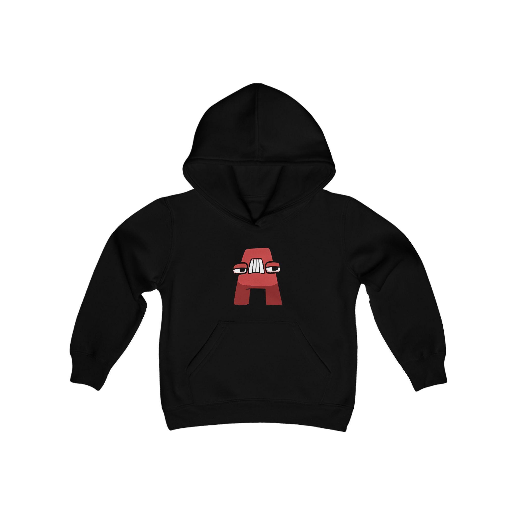 Sweat à Capuche Enfant Imprimé Alphabet – Coton Doux Manches Longues Garçons Filles – Pull Sport & Décontracté