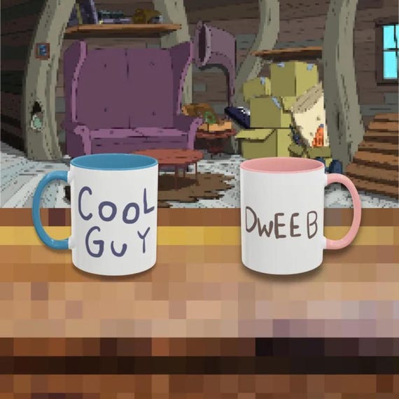 Adventure Time Card Wars Mugs – Cool Guy and Dweeb Limited Edition