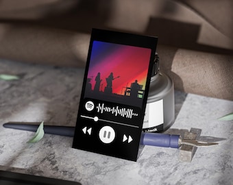 Custom Album Art Business Cards with Spotify Code