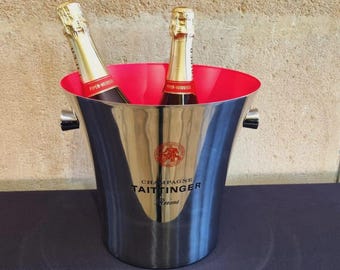 TAITTINGER Champagnekoeler met 2 flessen of magnummetaal