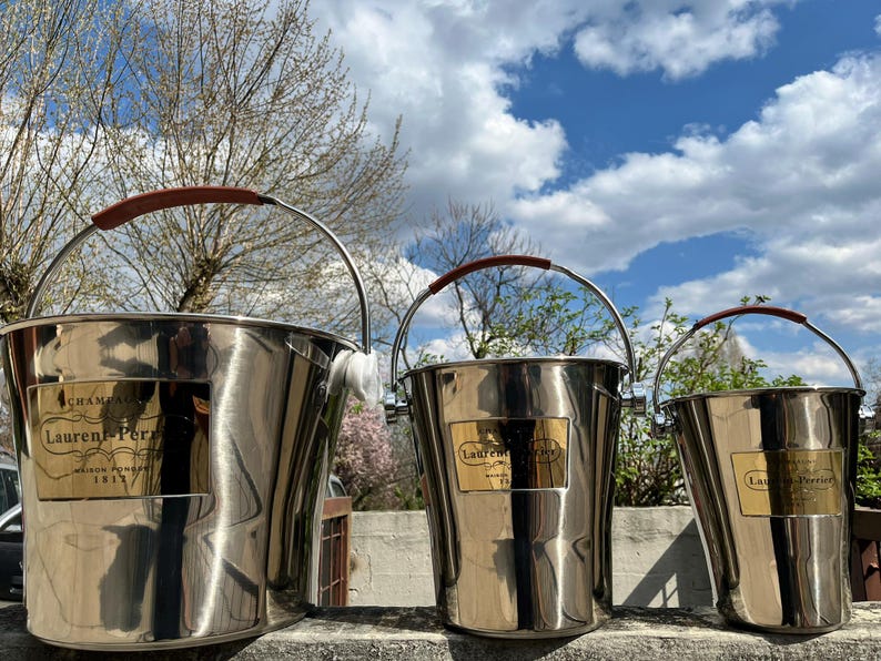 Laurent-Perrier draagbare champagnekoelerset – 3 verschillende maten afbeelding 8