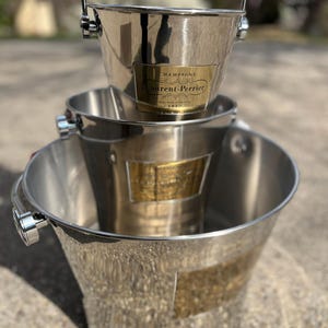 Laurent-Perrier draagbare champagnekoelerset – 3 verschillende maten afbeelding 6