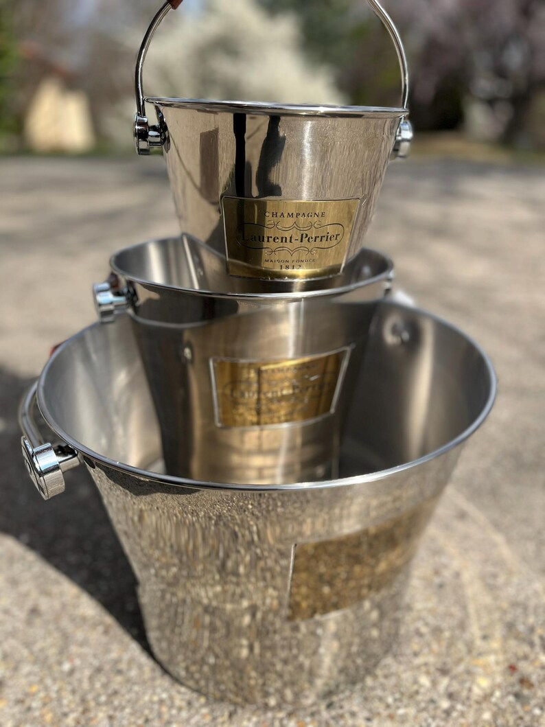 Laurent-Perrier draagbare champagnekoelerset – 3 verschillende maten afbeelding 6