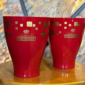 2 PIPER ice cooler in pair - Piper-Heidsieck Champagne bukets - Bottles are not included