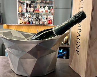 Secchiello per il ghiaccio geometrico multi-bottiglia con inserto interno rimovibile